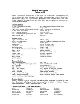 Medical Terminology Study Guide Printable Talesbooster