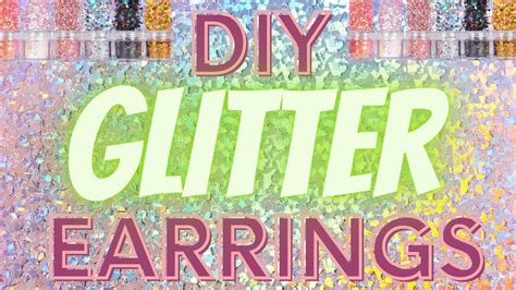 Diy Glitter Glue Earrings Easy Craft Project Youtube