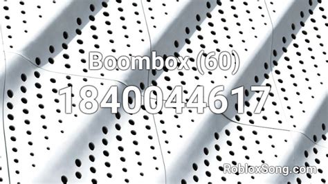 Boombox 60 Roblox Id Roblox Music Codes
