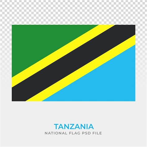 Premium Psd Tanzania National Flag Design