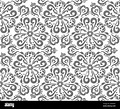 Gray oriental ornament seamless pattern. Rich damask pattern background ...