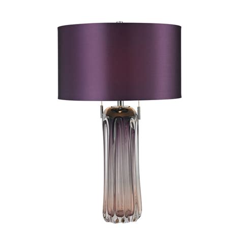 Purple Glass Table Lamp A Touch Of Purple Sophistication For Your Tables Warisan Lighting
