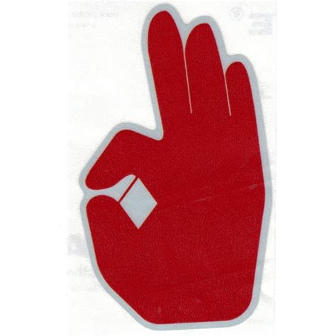 Kappa Alpha Psi Hand Sign Reflective Symbol Decal Sticker Silverred