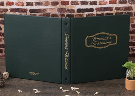 Insurance binders are temporary contracts that declare a policy is in effect. Premium Simulated Leather Insurance Documents Binder - SpeedBinder