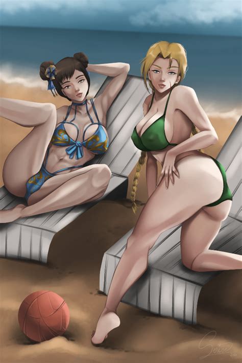 Chun Li And Cammy Bikini Version Commission By Serise Hentai Foundry