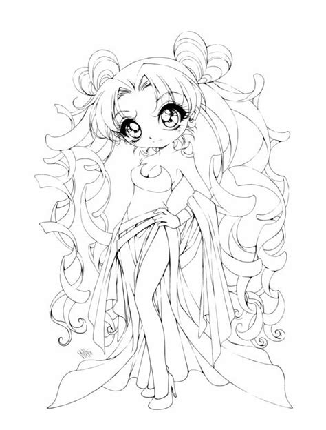 This is yet another example of someone taking a page from a doujinshi, making minor changes, then trying to pass it o. Sailor moon lineart for coloring | Chibi coloring pages ...