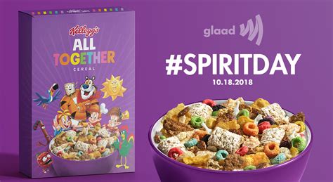 Kellogg Partners With Glaad For Spirit Day Launching All Together Cereal