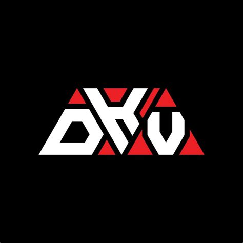 Diseño De Logotipo De Letra Triangular Dkv Con Forma De Triángulo