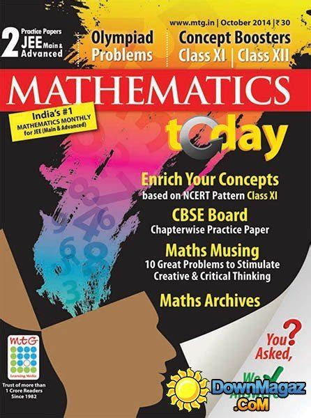 Mathematics Today October 2014 Download Pdf Magazines Magazines
