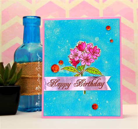 Birthday Flowers Card Me And My Daily Papercraft