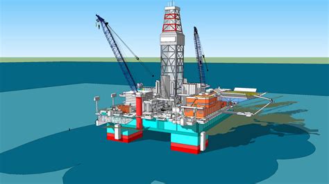 Semi Submersible Drilling Rig Heydar Aliyev By The Maersk Company