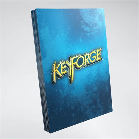 Keyforge Logo Sleeves Blue 40 Geeky Teas And Games Inc