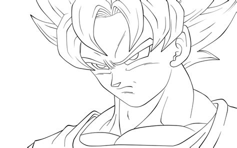 Dibujos De Goku Para Pintar E Imprimir