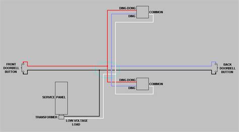 Two Doorbells One Chime Wiring Diagram