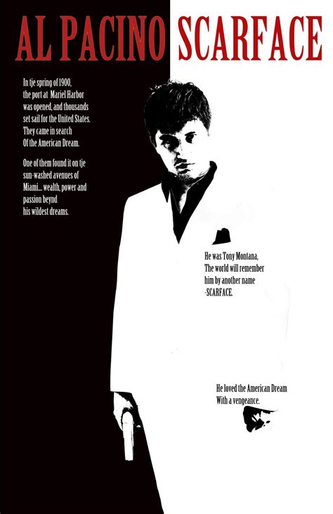 Movie Poster Scarface Fan Art Hollywood Collection Life Size