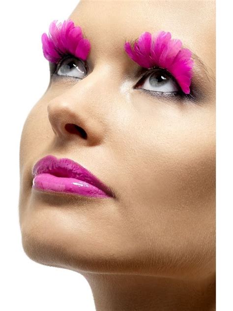 Neon Pink Feather False Eyelashes 36520 Feather Eyelashes Fake Eyelashes Beautiful Eyelashes