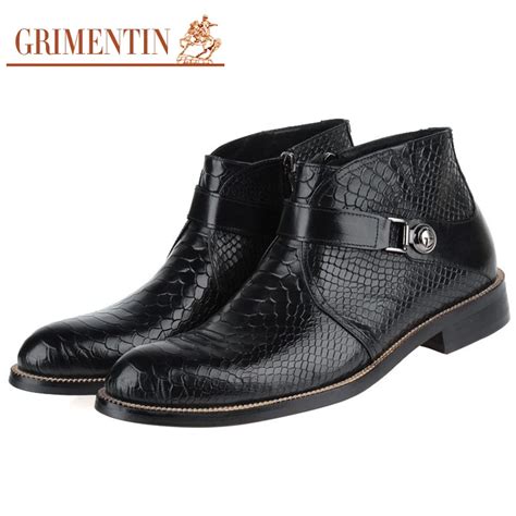 Buy Grimentin Fashion Luxury Brand Mens Leather Boots