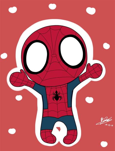 Spiderman Chibi By Merryrain15 On Deviantart Spiderman Drawing