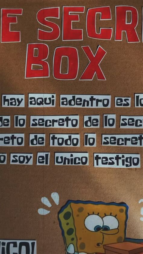 The Secret Box Bob Esponja Regalos Creativos Manualidades Para