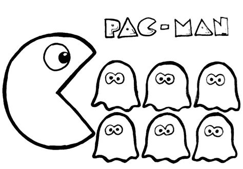 Pac Man Ghost Coloring Pages