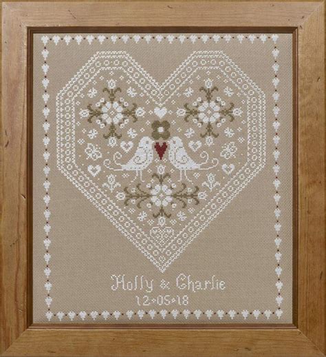 Cross Stitch Wedding Free Patterns Wedding Sampler Cross Stitch Kit