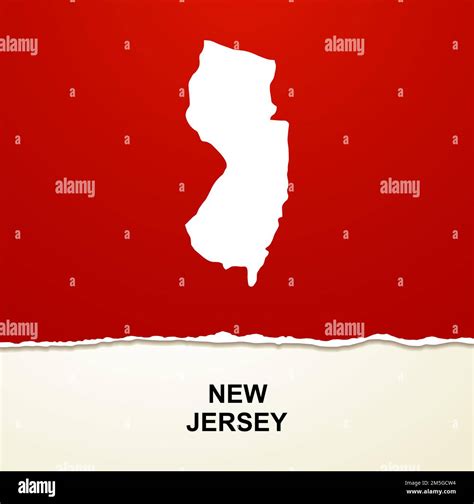 New Jersey Map Vector Background Stock Vector Image And Art Alamy