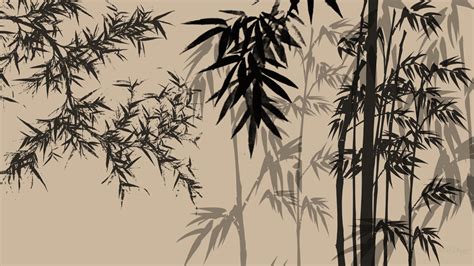 Bamboo Painting Wallpaper