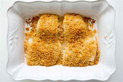 Baked Cod With Ritz Cracker Top So Easy So Good