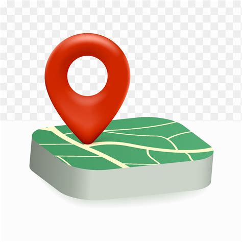 Ubicación Del Icono Del Mapa De Pines 3d Sobre Fondo Blanco