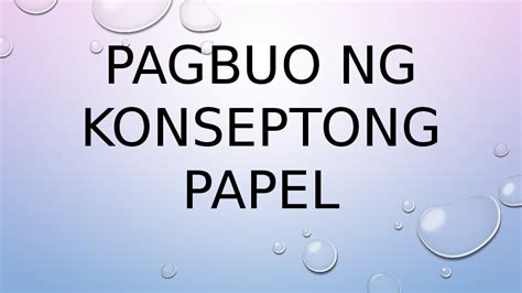 10 Pagbuo Ng Konseptong Papel Pdf Kagawaran Ng Edukasyon Filipino 11