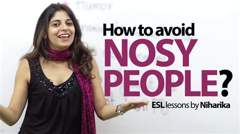 How To Avoid Nosy People Funny English Lesson Youtube