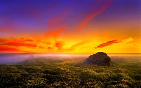 Landscapes Sunrise Sunset Color Sky Clouds Wallpaper 1920x1200