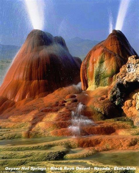 Geyser Hot Springs Black Rock Desert Nevada États