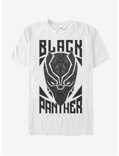 Marvel Black Panther Panther Stamp T Shirt White Hot Topic