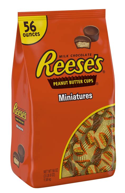 Product Of Hersheys Reeses Miniature Peanut Butter Cups 56 Oz