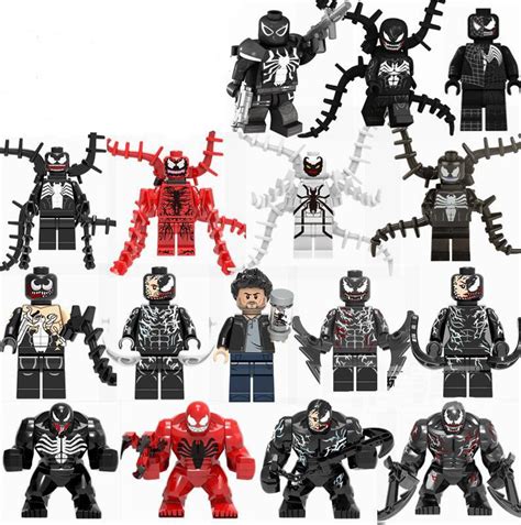 Marv Venom Carnage Riot Ant Venom Big Fis Lego Venom Minifigures Fit