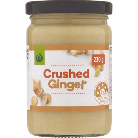 Woolworths Crushed Ginger 230g Bunch