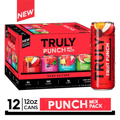 Truly Hard Seltzer Punch Variety Pack Spiked And Sparkling Water 12 Pack