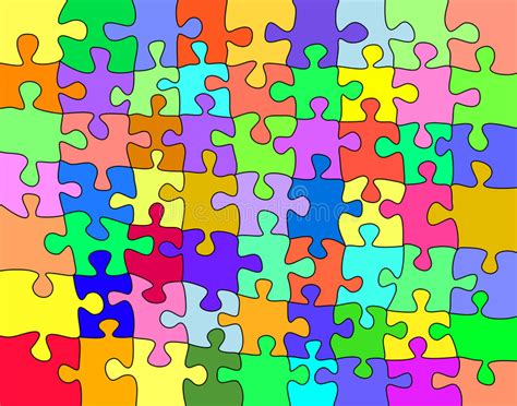 Colorful Jigsaw Stock Vector Illustration Of Multi Abstract 3493879