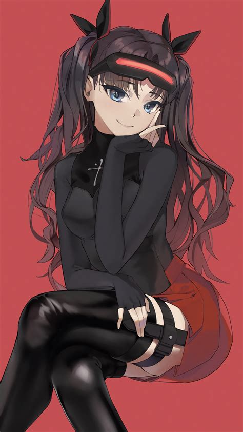 All Black Rin Tohsaka 💕 Fateextra 2250x4000 Ranimewallpaper