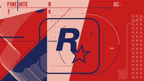 Rockstar Games Logo Typography Digital Art 3840x2160 Wallpaper