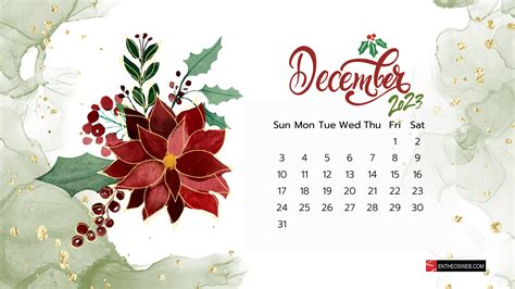 December 2023 Calendar Wallpapers Wallpaper Cave