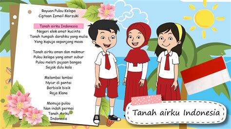 Rayuan Pulau Kelapa Lirik Lagu Tema 7 Kelas 5 Sd Vocal Shema Tanah Airku Indonesia