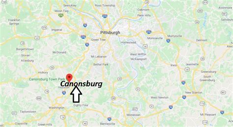Where Is Canonsburg Pennsylvania Zip Code 15317 Where Is Map