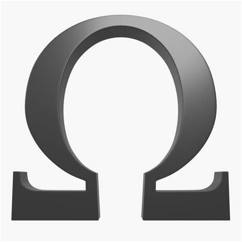 Omega Symbol 3d Model 6 Obj Fbx Max Free3d