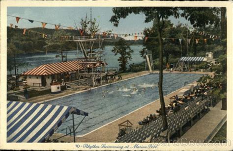 Rhythm Swimming At Marine Pool Lake Mohawk Sparta Nj Postcard