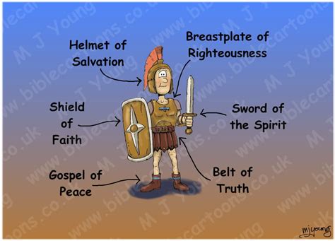 Bible Cartoons Ephesians 06 Armour Of God Roman Soldier