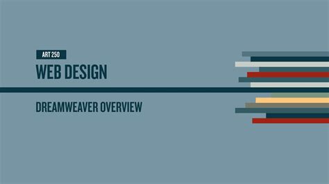 Dreamweaver Overview Youtube