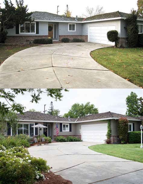 Improve Curb Appeal Before And After Photos Modern House Colors