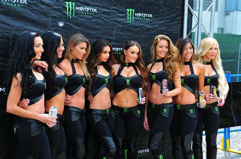 Monster Energy Drink Promo Girls Lined Up A Photo On Flickriver